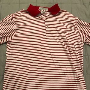 Martin Golf Polo red and white. Alabama